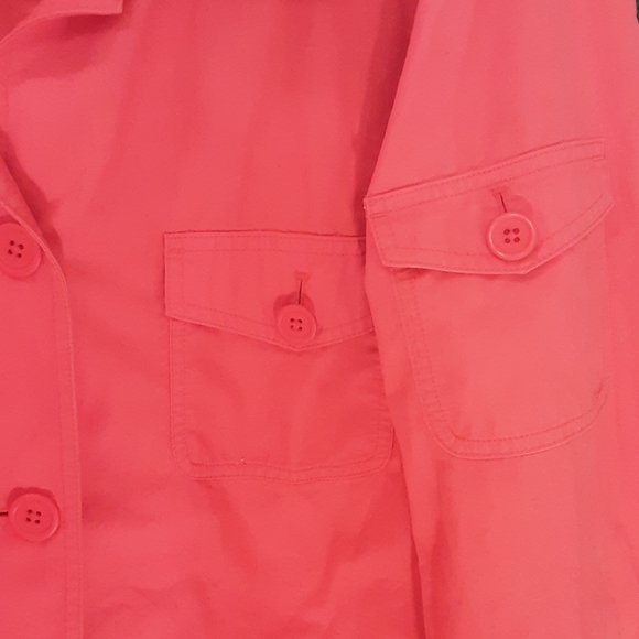 L.L.Bean 3X Red 100% COTTON Lightweight Jacket - Picture 3 of 4